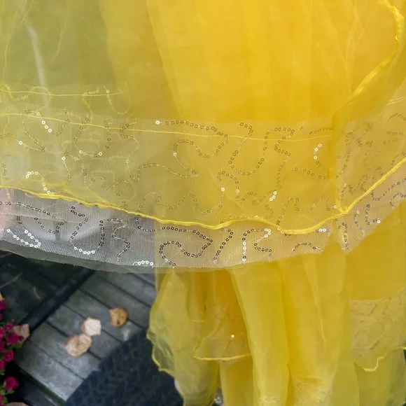 Beautiful BELLE ball gown designed as the love action ball scene! Its so floofy - Picture 5 of 8